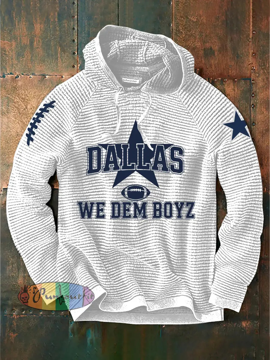 Men’s American Football Hoodie White / S