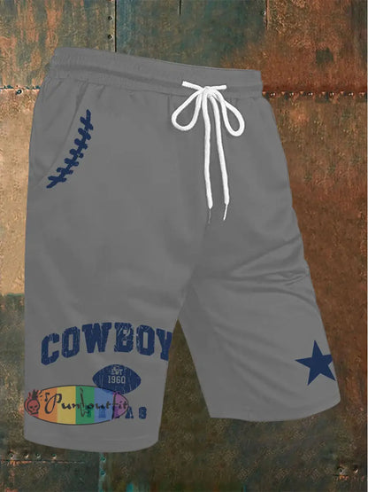 Men’s American Football Shorts Gray / S