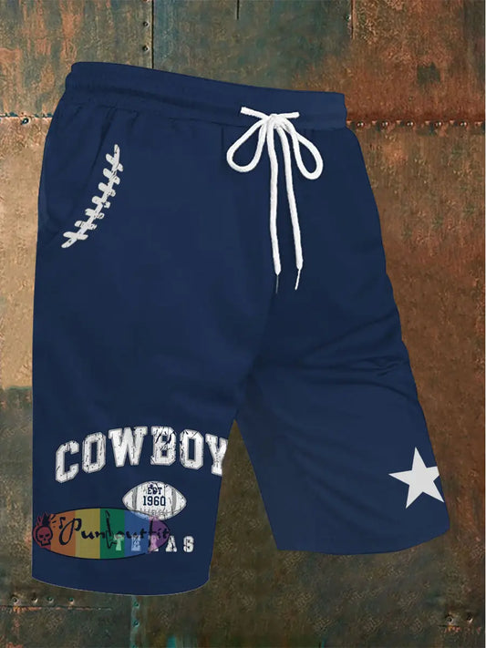 Men’s American Football Shorts Navy Blue / S