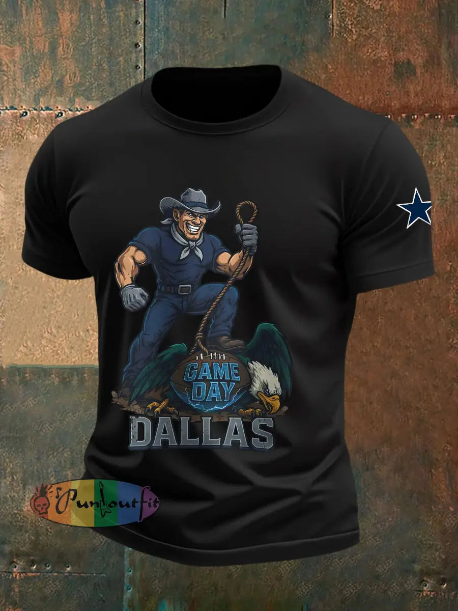 Men’s American Football T Shirt Black / S