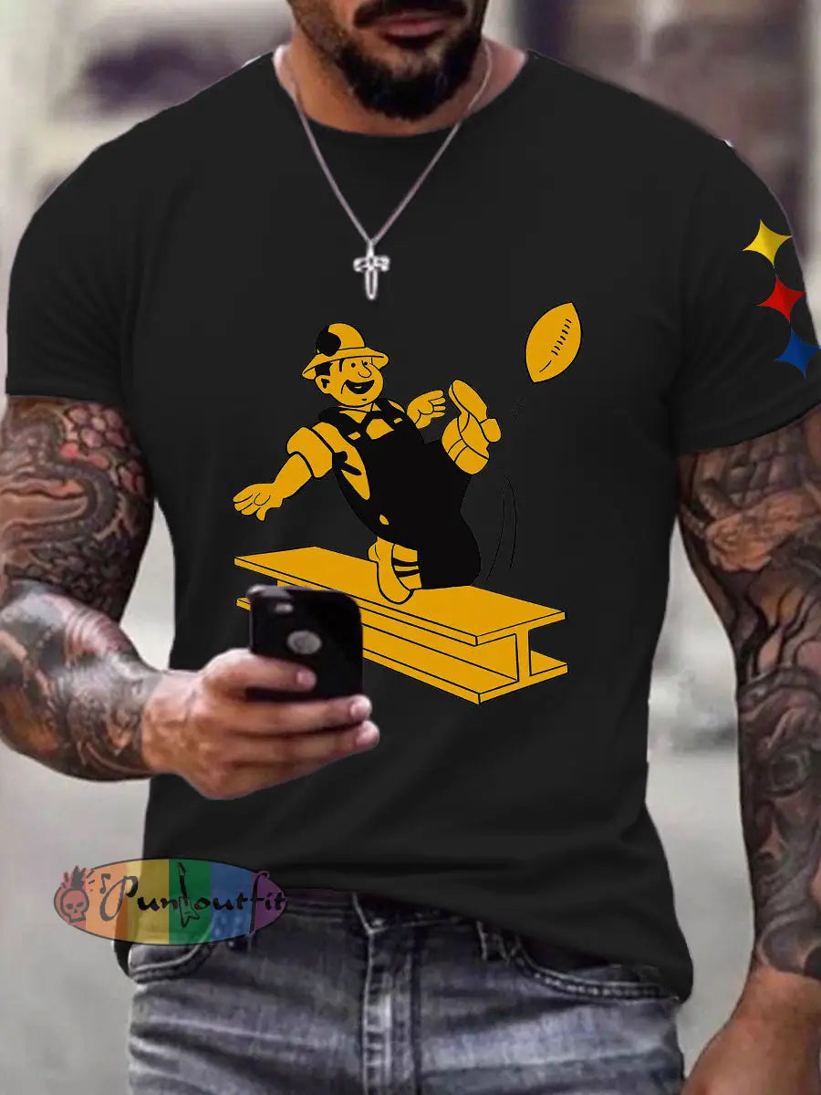 Men’s American Football T-Shirt Black / S