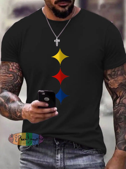 Men’s American Football T Shirt Black / S
