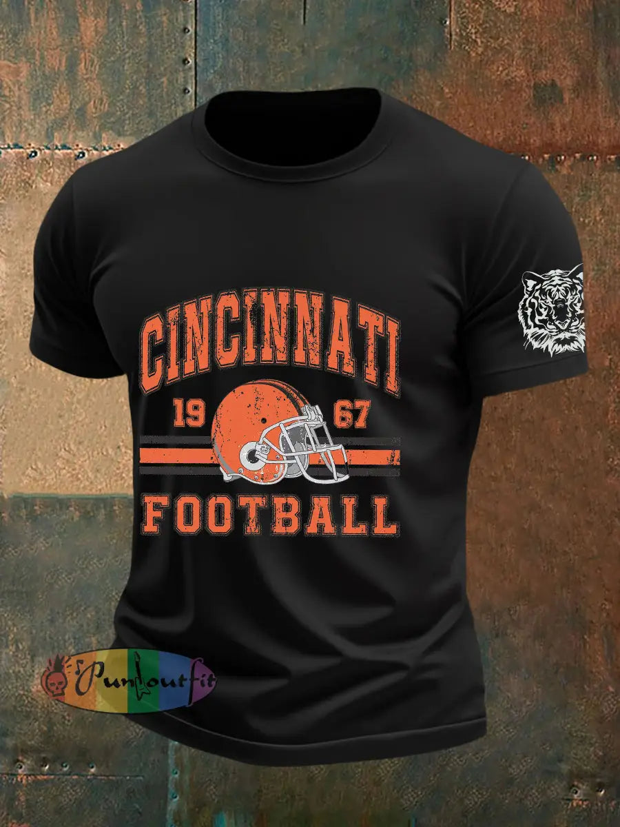 Men’s American Football T-Shirt Black / S