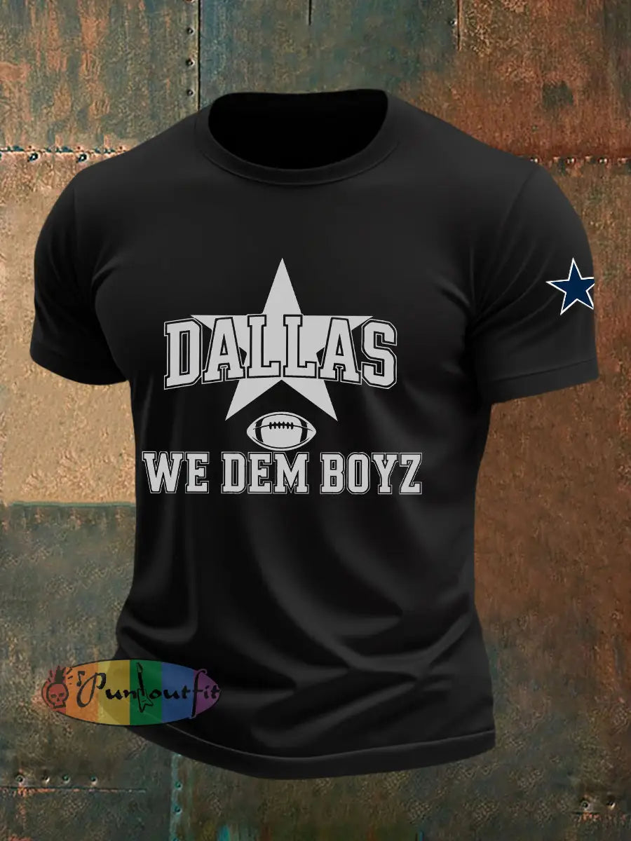 Men’s American Football T Shirt Black / S