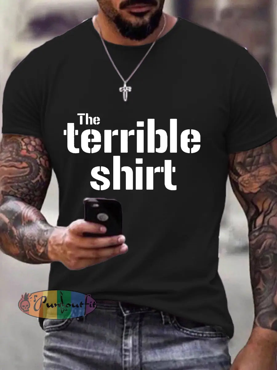 Men’s American Football T Shirt Black / S