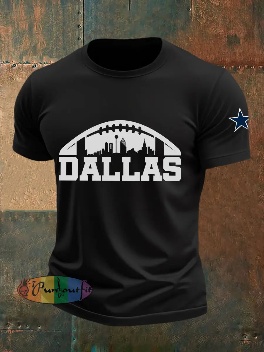 Men’s American Football T Shirt Black / S