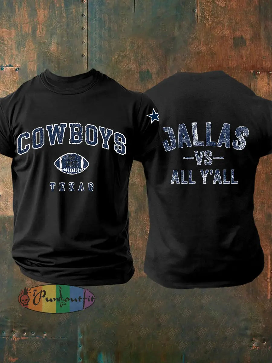 Men’s American Football T Shirt Black / S