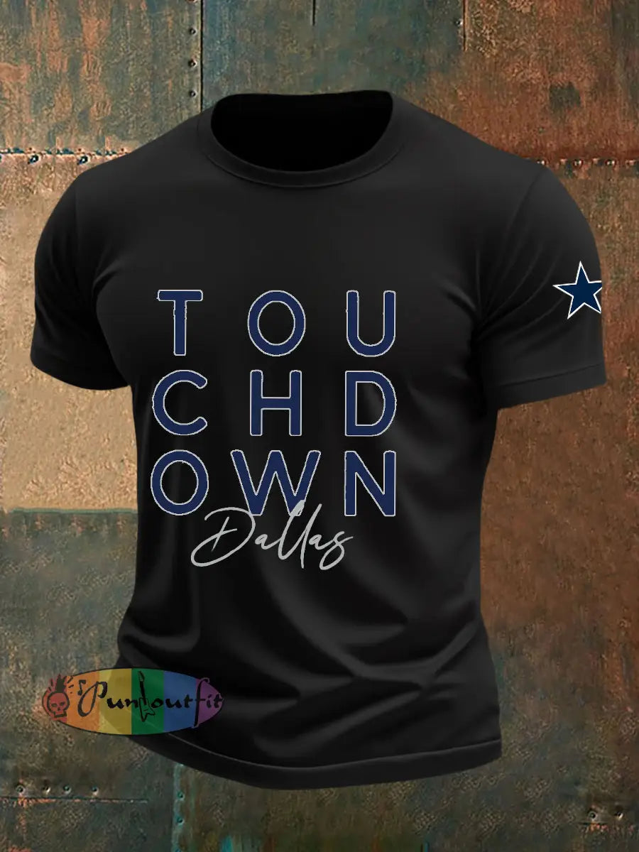 Men’s American Football T Shirt Black / S