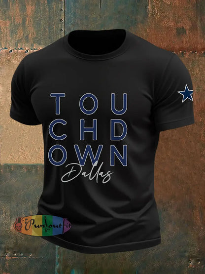 Men’s American Football T Shirt Black / S