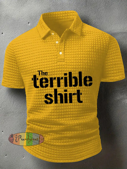 Men’s American Football T Shirt Gold / S