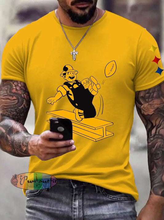 Men’s American Football T-Shirt Gold / S