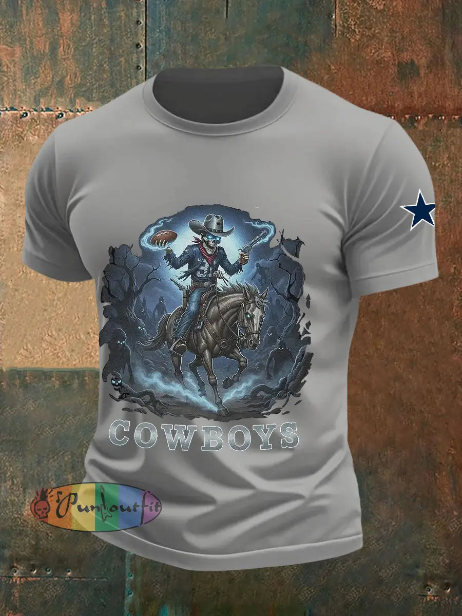 Men’s American Football T-shirt Gray / S