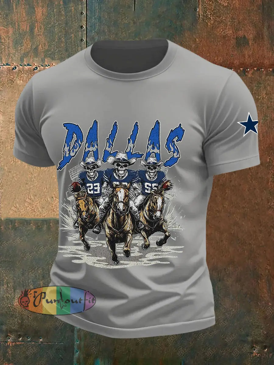 Men’s American Football T-shirt Gray / S