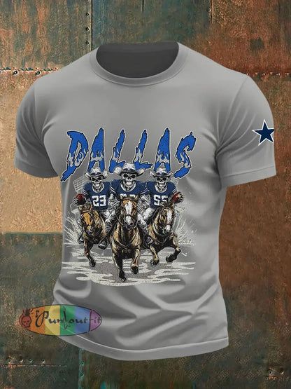 Men’s American Football T-shirt Gray / S