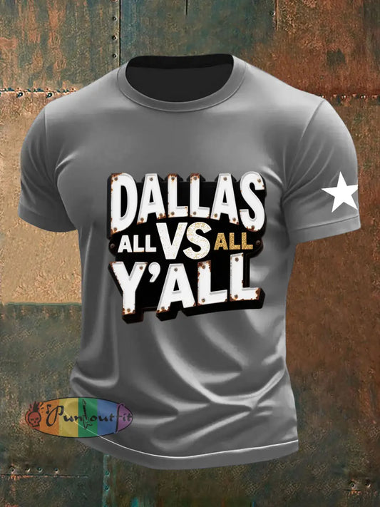 Men’s American Football T Shirt Gray / S