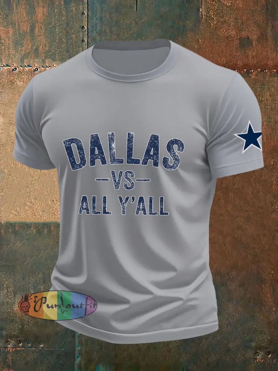 Men’s American Football T Shirt Gray / S
