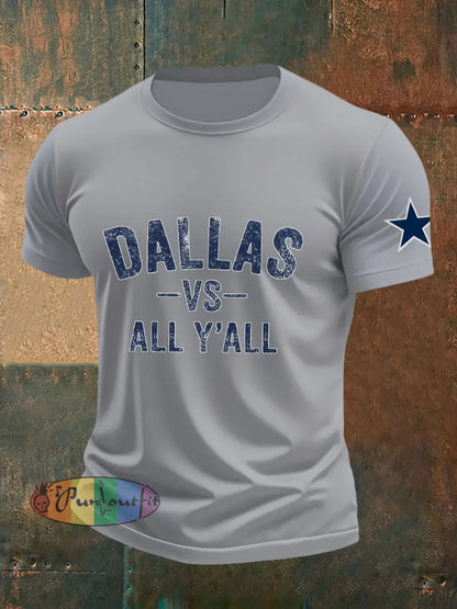 Men’s American Football T Shirt Gray / S