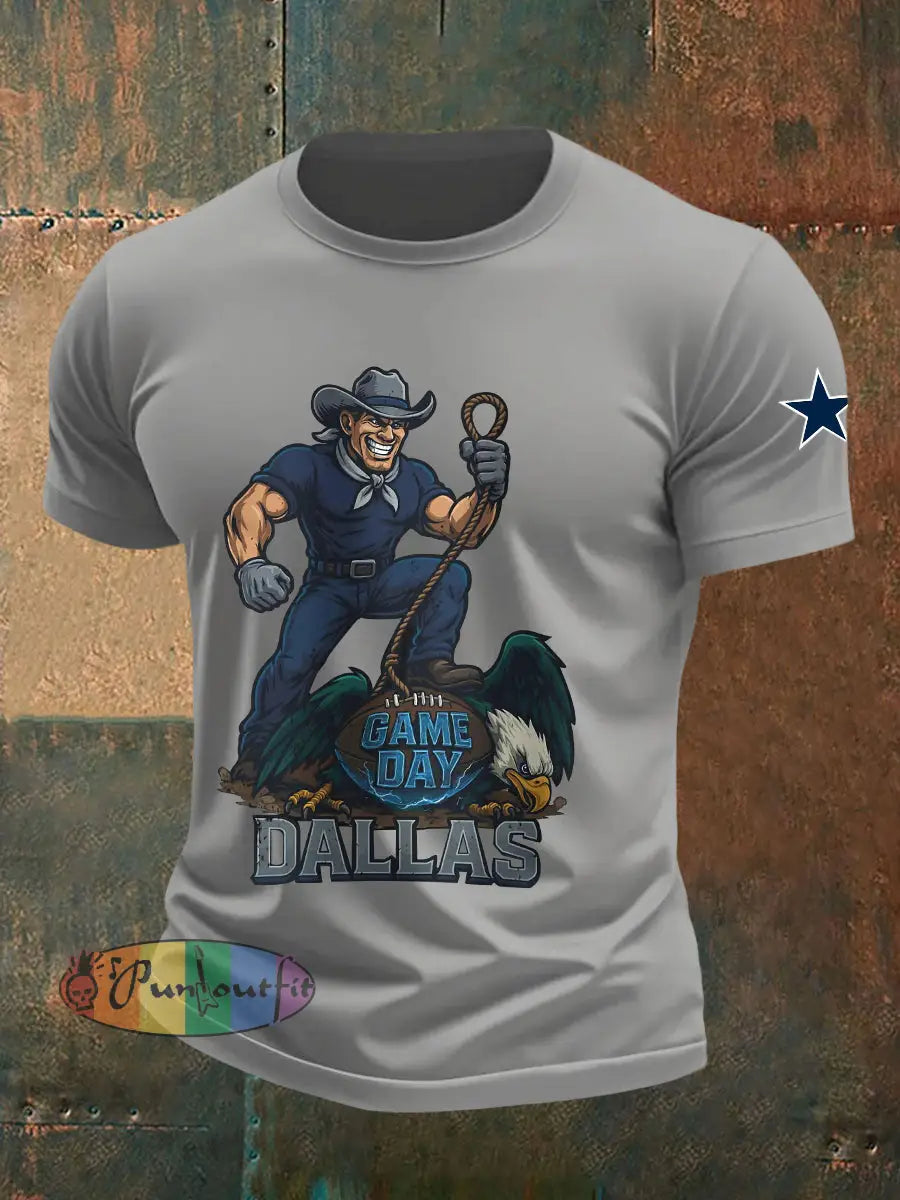 Men’s American Football T Shirt Light Gray / S