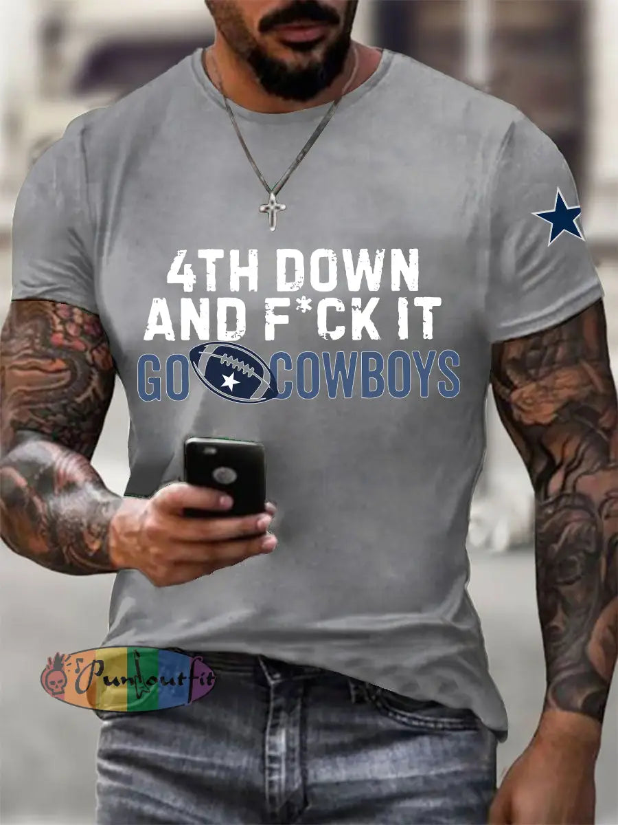 Men’s American Football T Shirt Light Gray / S