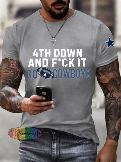 Men’s American Football T Shirt Light Gray / S
