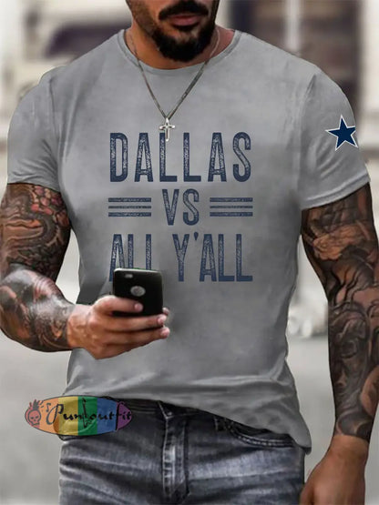 Men’s American Football T Shirt Light Gray / S