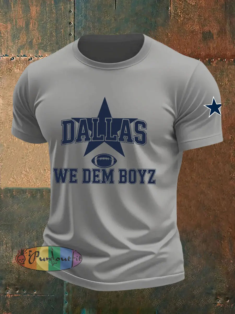 Men’s American Football T Shirt Light Gray / S