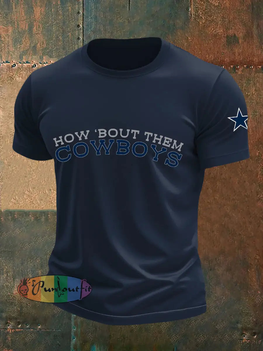 Men’s American Football T-shirt Navy Blue / S