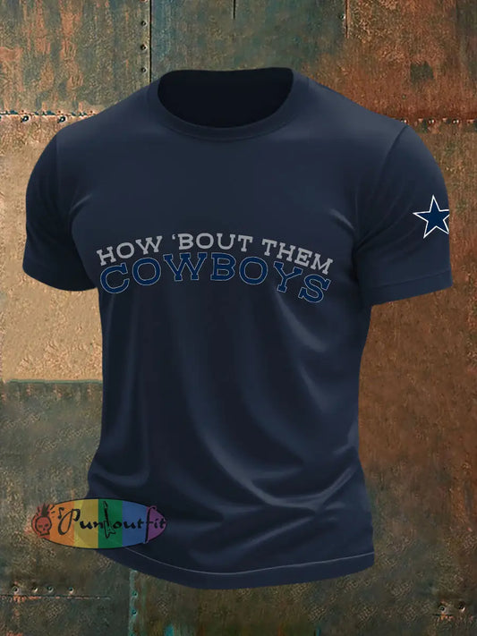 Men’s American Football T-shirt Navy Blue / S