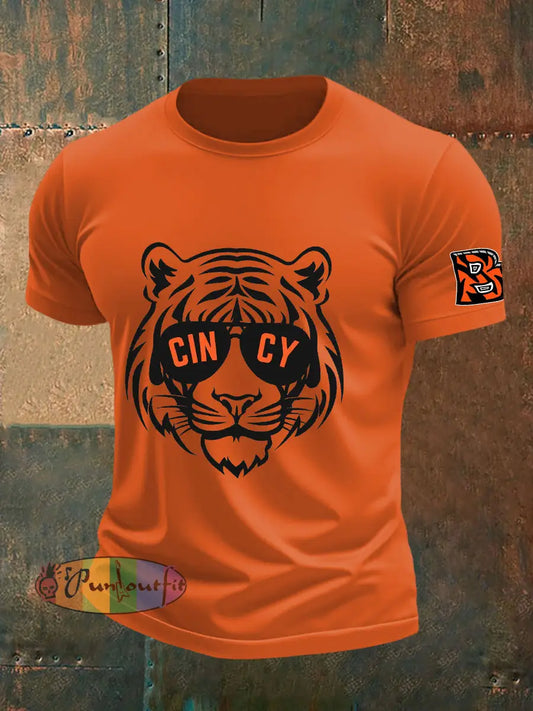Men’s American Football T-Shirt Orange / S