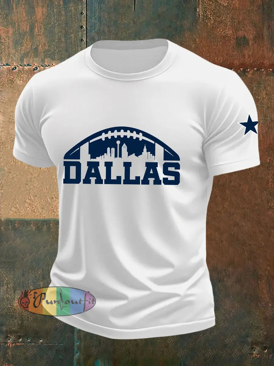 Men’s American Football T Shirt White / S