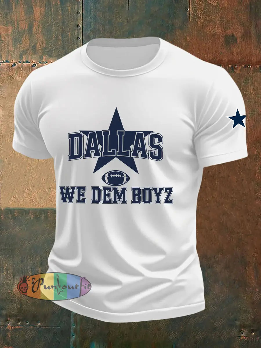 Men’s American Football T Shirt White / S