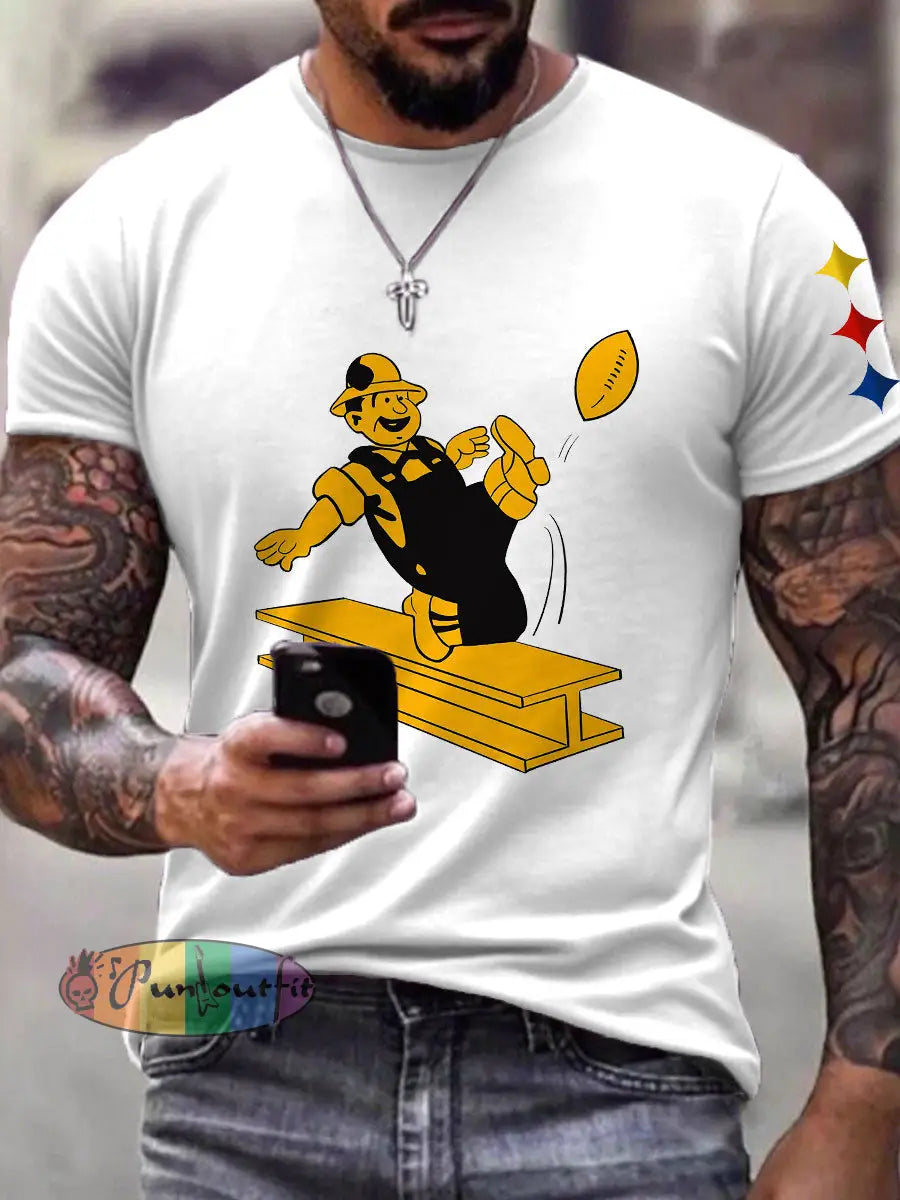 Men’s American Football T-Shirt White / S