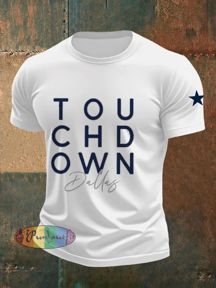 Men’s American Football T Shirt White / S