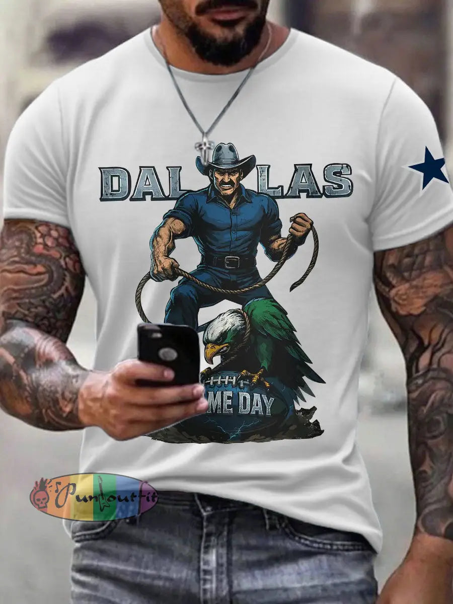 Men’s American Football T Shirt White / S