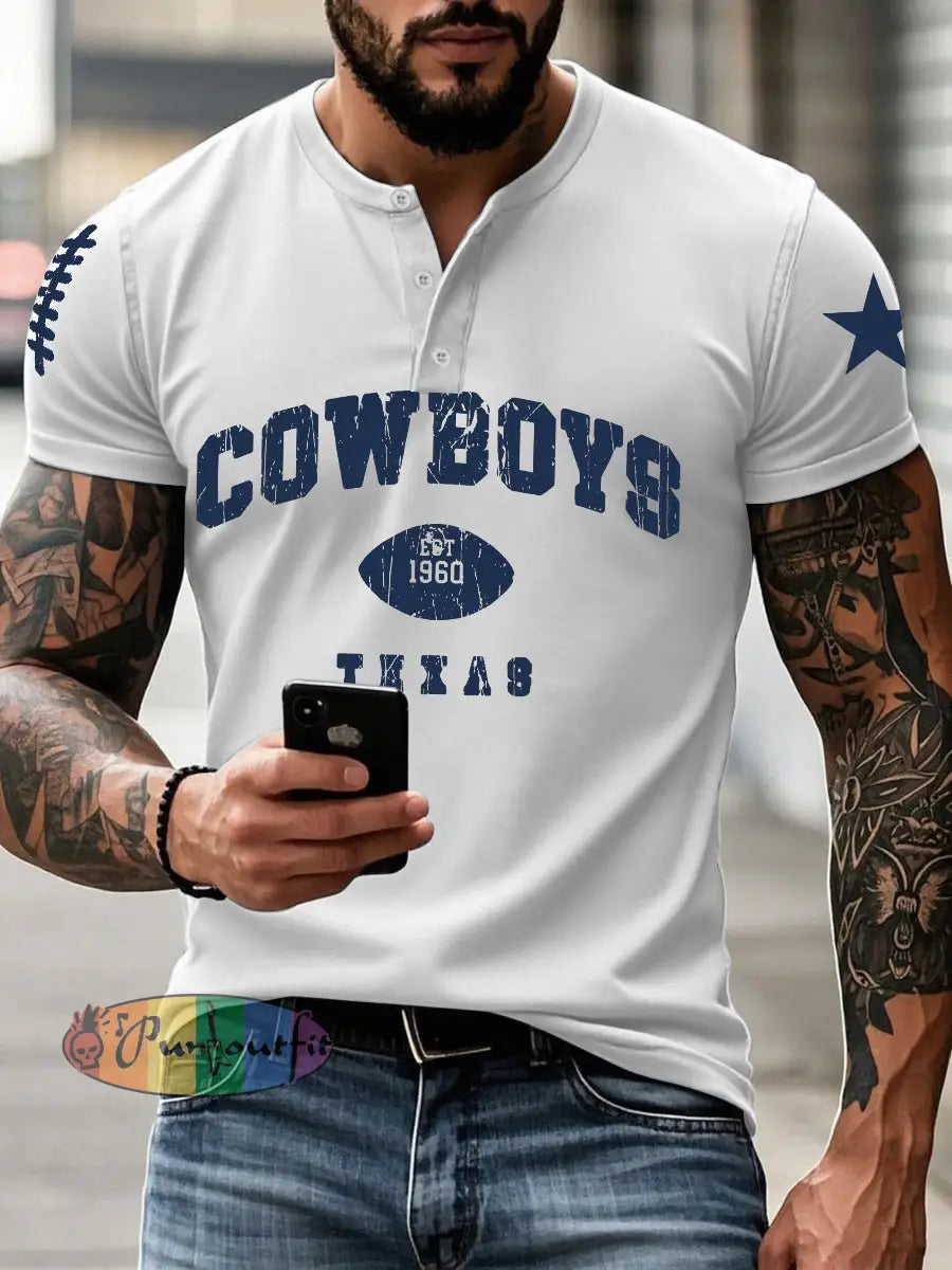 Men’s American Football T Shirt White / S