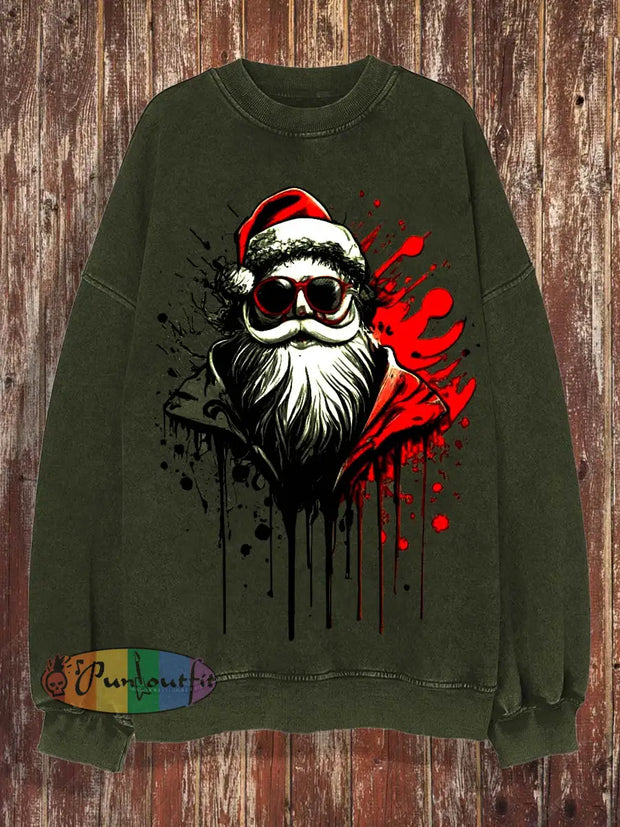 Men’s And Women’s Christmas Sweatshirts Olive Green / S