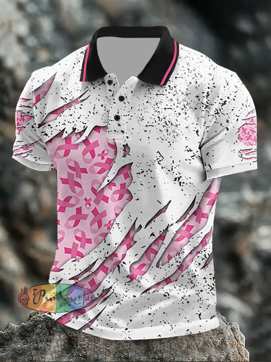 Men’s breast cancer tops As picture / S