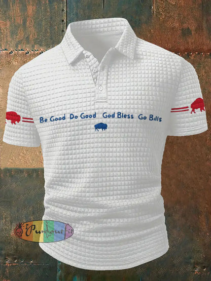 Men’s Buffalo Football Lover Printed Casual Tops White / S