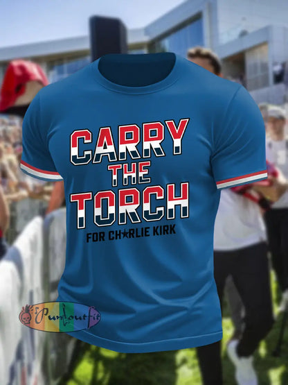 Men’s Carry The Torch short sleeves t-shirt Blue / S