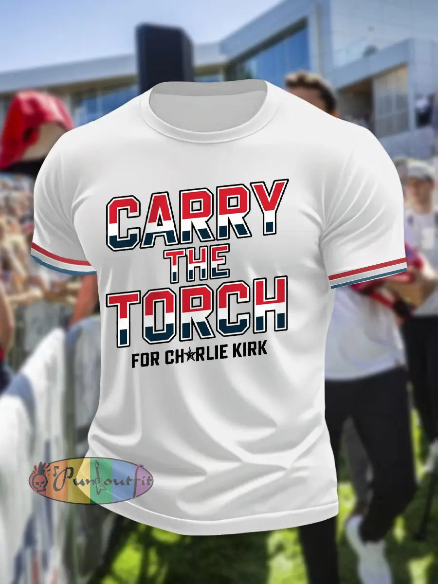 Men’s Carry The Torch short sleeves t-shirt White / S