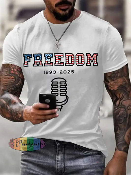 Men’s Charlie Kirk Turning Point USA Trump Commemorative T-Shirt A / S