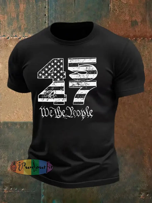 Men’s Charlie Kirk Turning Point USA Trump Commemorative T-Shirt A / S