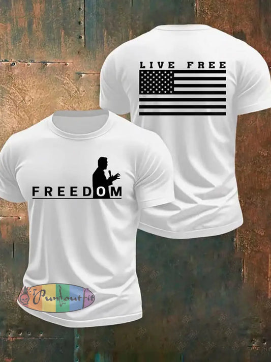 Men’s Charlie Kirk Turning Point USA Trump Commemorative T-Shirt A / S
