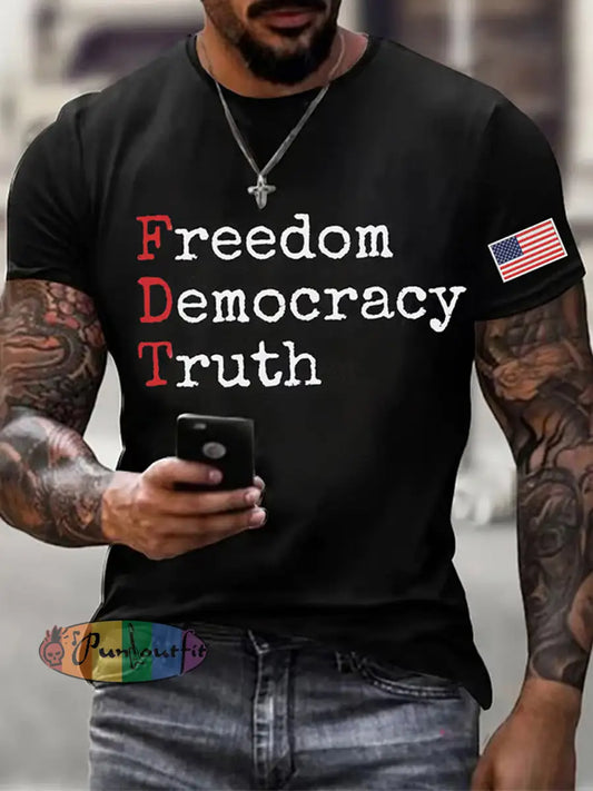 Men’s Charlie Kirk Turning Point USA Trump Commemorative T-Shirt A / S