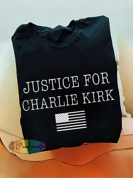 Men’s Charlie Kirk Turning Point USA Trump Commemorative T-Shirt A / S