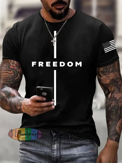 Men’s Charlie Kirk Turning Point USA Trump Commemorative T-Shirt B / S