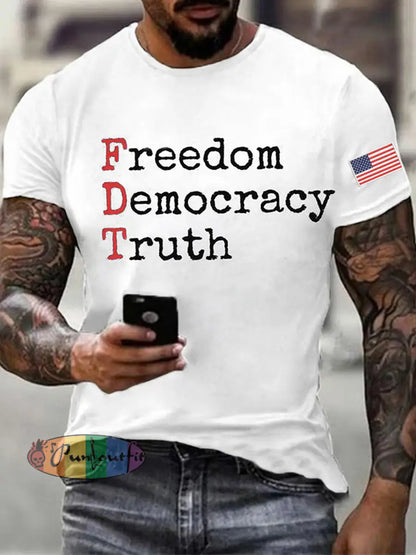 Men’s Charlie Kirk Turning Point USA Trump Commemorative T-Shirt C / S