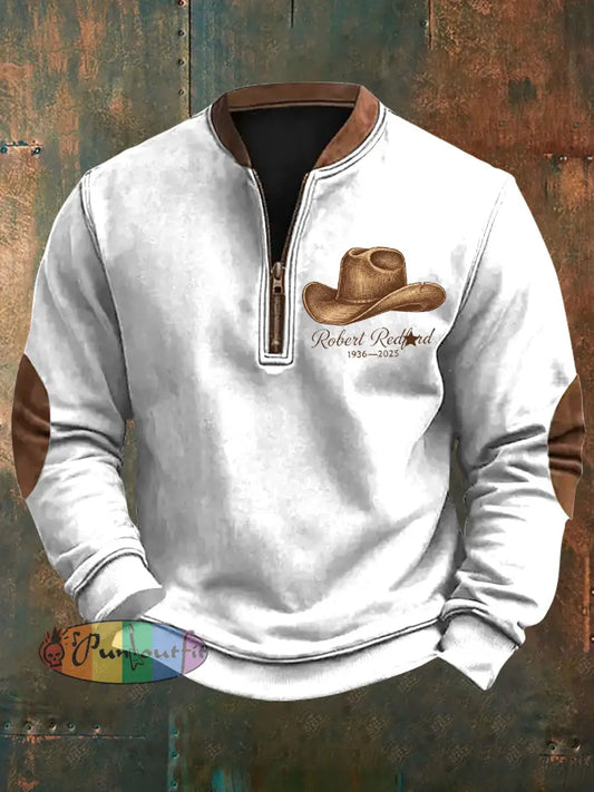 Men’s commemorate Robert Redford Sweatshirt White / S