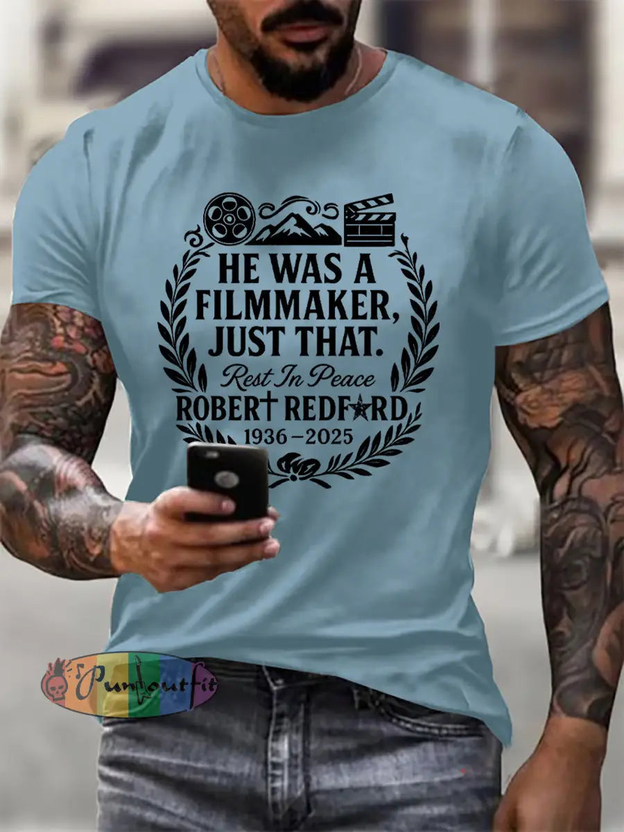Men’s Film Legend Memorial T-shirt Sky Blue / S