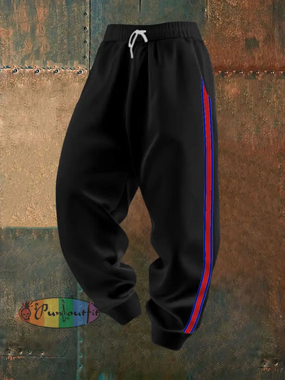 Men’s Football Fans Lovers Gameday Casual Pants Black / S